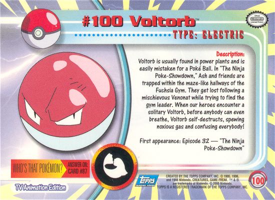 Voltorb Rückseite