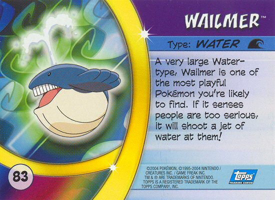 Wailmer Rückseite