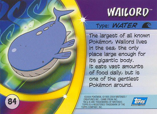 Wailord Rückseite