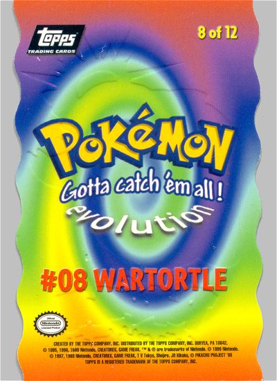 Wartortle Rückseite