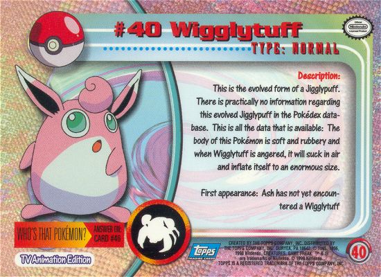 Wigglytuff Rückseite