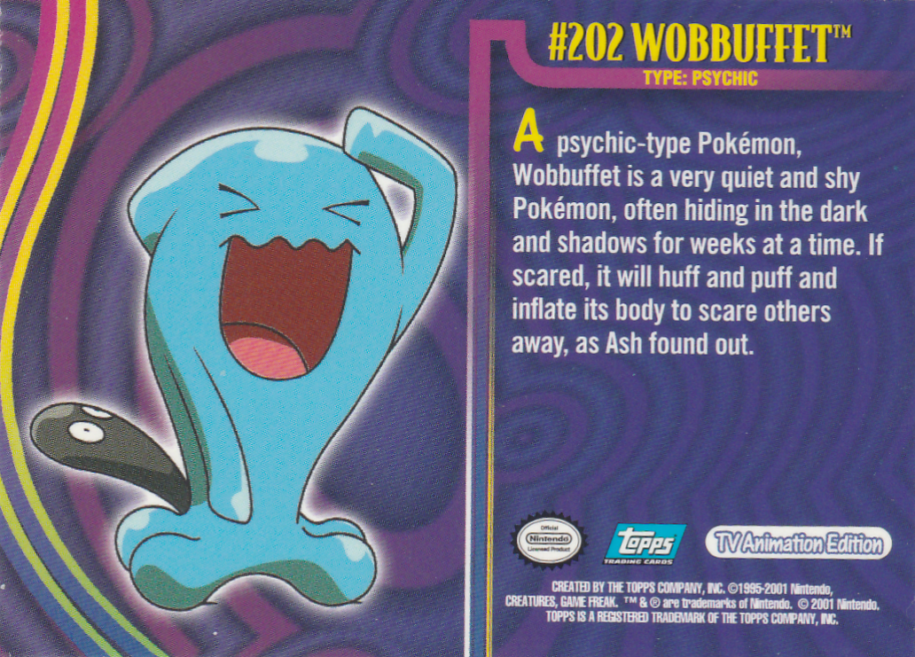 Wobbuffet Rückseite