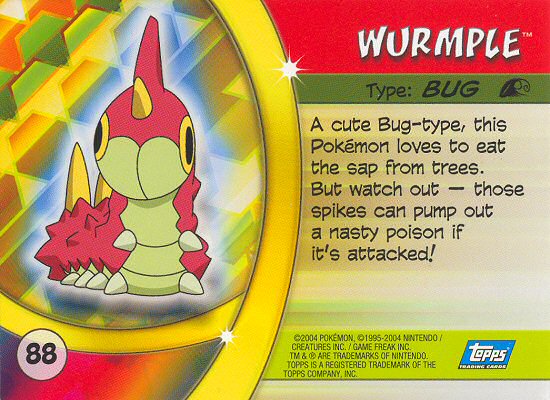 Wurmple Rückseite