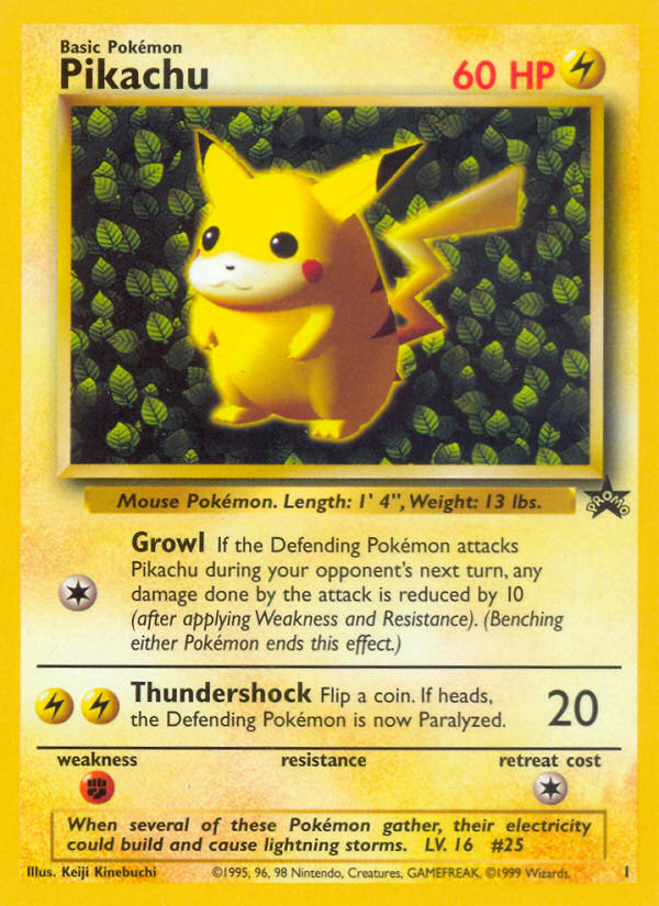 Pikachu - 1 - Wizards Black Star Promos|Pikachu - 1 - First Edition - Wizards Black Star Promos