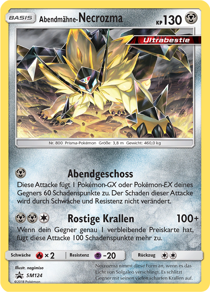 Abendmähne-Necrozma - SM124 - Sun & Moon Promos