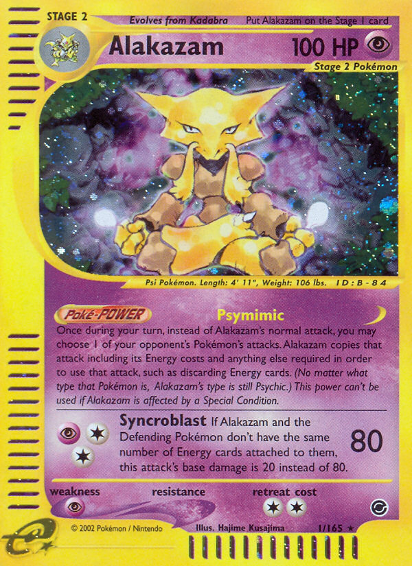 Alakazam - Expedition Base set|Alakazam - Expedition Base set - Reverse Holo