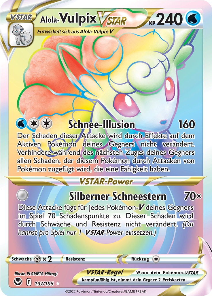 Alola Vulpix VSTAR - 197 - Silberne Sturmwinde