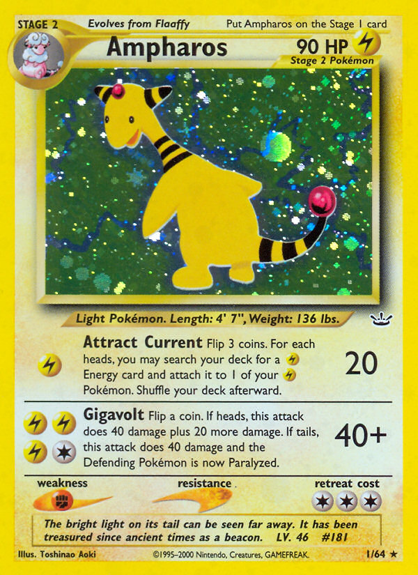 Ampharos - Neo Revelation - Unlimited|Ampharos - Neo Revelation - First Edition