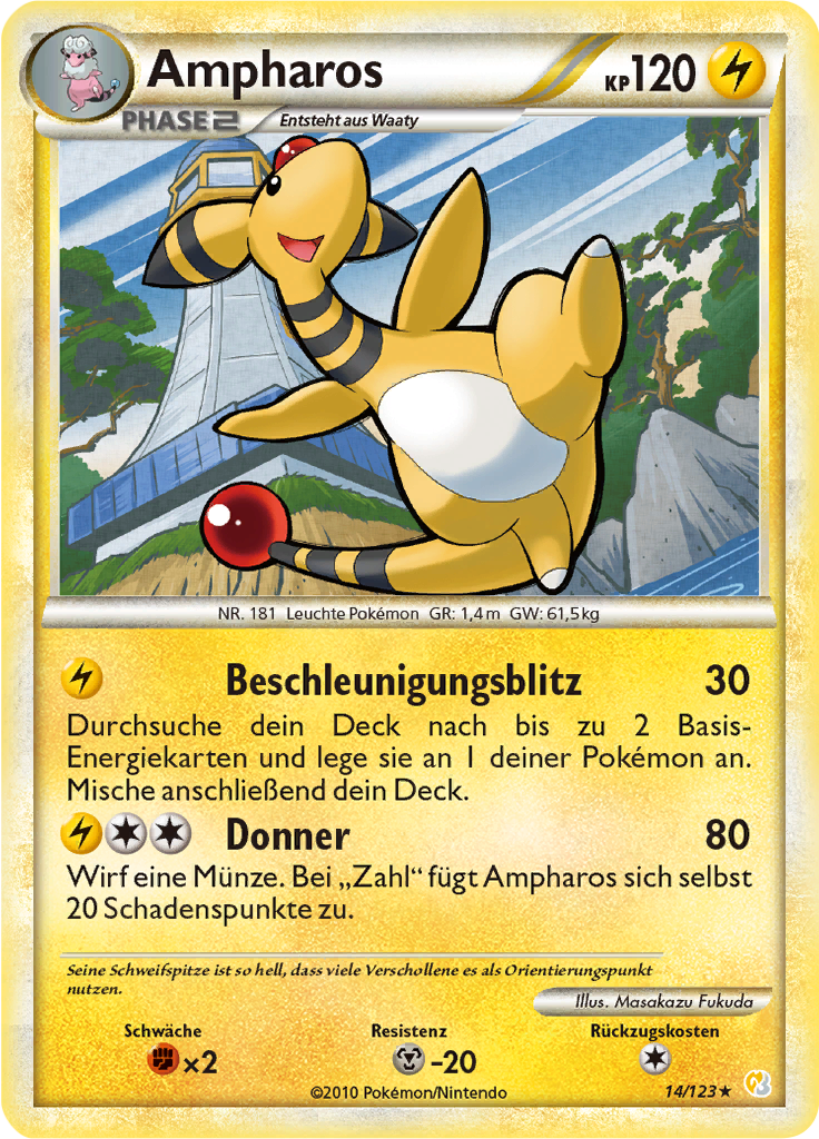 Ampharos - 14 - HeartGold & SoulSilver