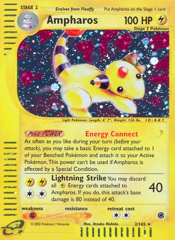 Ampharos - Expedition Base set|Ampharos - Expedition Base set - Reverse Holo