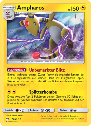 Ampharos - 78 - Echo des Donners