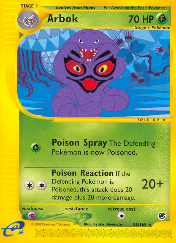 Arbok - Expedition Base set|Arbok - Expedition Base set - Reverse Holo