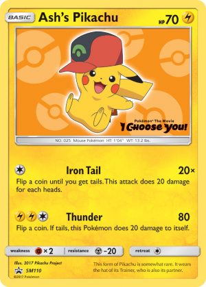 Ash’s Pikachu - SM110 - Sun & Moon Promos