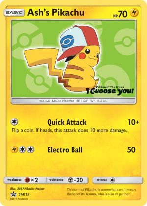 Ash’s Pikachu - SM112 - Sun & Moon Promos