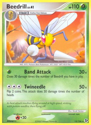 Beedrill - 13 - Great Encounters|Beedrill - 13 - reverse holo - Great Encounters