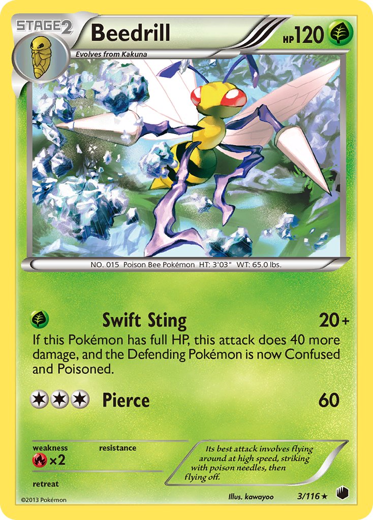 Beedrill - 3 - Plasma Freeze|Beedrill - 3 - reverse holo - Plasma Freeze