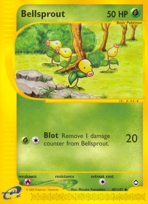 Bellsprout - 45/147 - Aquapolis|Bellsprout - 45/147 - Reverse holo - Aquapolis