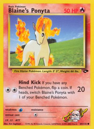 Blaine’s Ponyta Gym Challenge Unlimited|Blaine’s Ponyta Gym Challenge First Edition