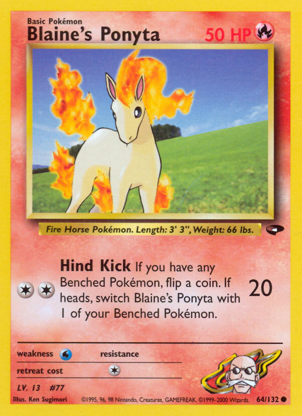 Blaine’s Ponyta Gym Challenge Unlimited|Blaine’s Ponyta Gym Challenge First Edition