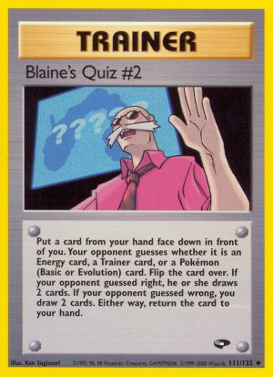 Blaine’s Quiz #2 Gym Challenge Unlimited|Blaine’s Quiz #2 Gym Challenge First Edition