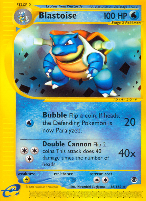 Blastoise - Expedition Base set|Blastoise - Expedition Base set - Reverse Holo