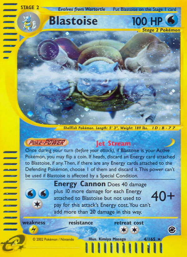 Blastoise - Expedition Base set|Blastoise - Expedition Base set - Reverse Holo