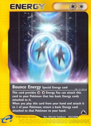 Bounce Energy - 142/144 - Skyridge|Bounce Energy - 142/144 - Reverse holo - Skyridge