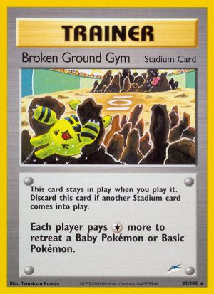 Broken Ground Gym - Neo Destiny - Unlimited|Broken Ground Gym - Neo Destiny - First Edition