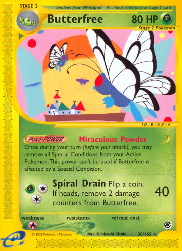 Butterfree - Expedition Base set|Butterfree - Expedition Base set - Reverse Holo