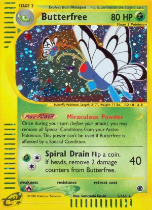 Butterfree - Expedition Base set|Butterfree - Expedition Base set - Reverse Holo