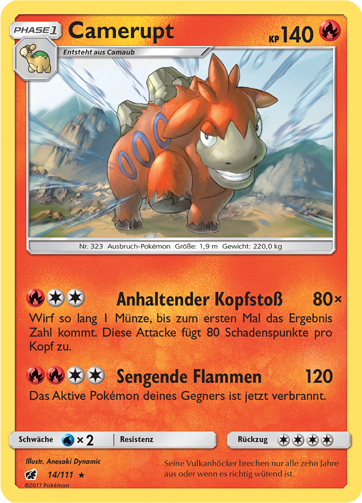 Camerupt - 14 - Aufziehen der Sturmröte