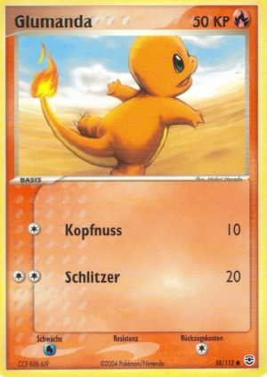 Charmander - 58 - Feuerrot & Blattgrun