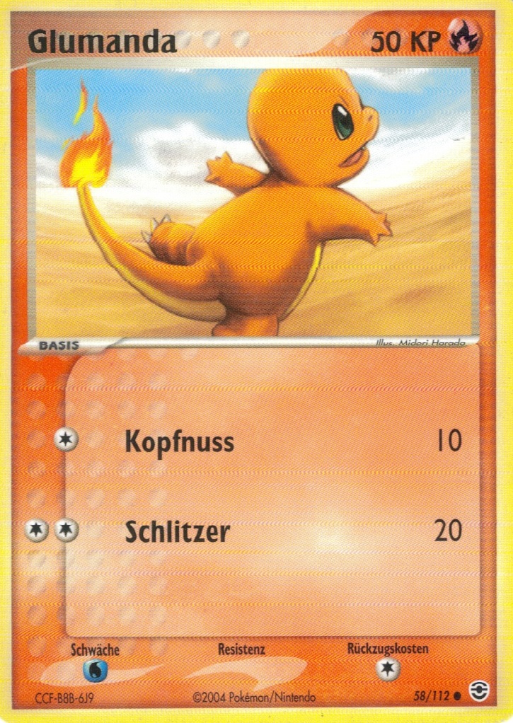 Charmander - 58 - Feuerrot & Blattgrun