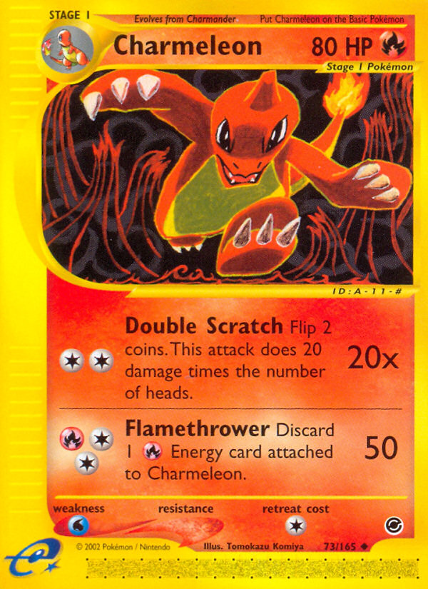 Charmeleon - Expedition Base set|Charmeleon - Expedition Base set - Reverse Holo