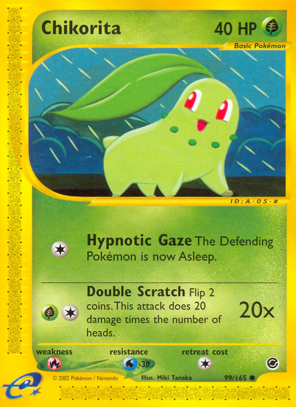 Chikorita - Expedition Base set|Chikorita - Expedition Base set - Reverse Holo