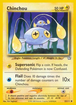Chinchou - Neo Genesis - Unlimited|Chinchou - Neo Genesis - First Edition