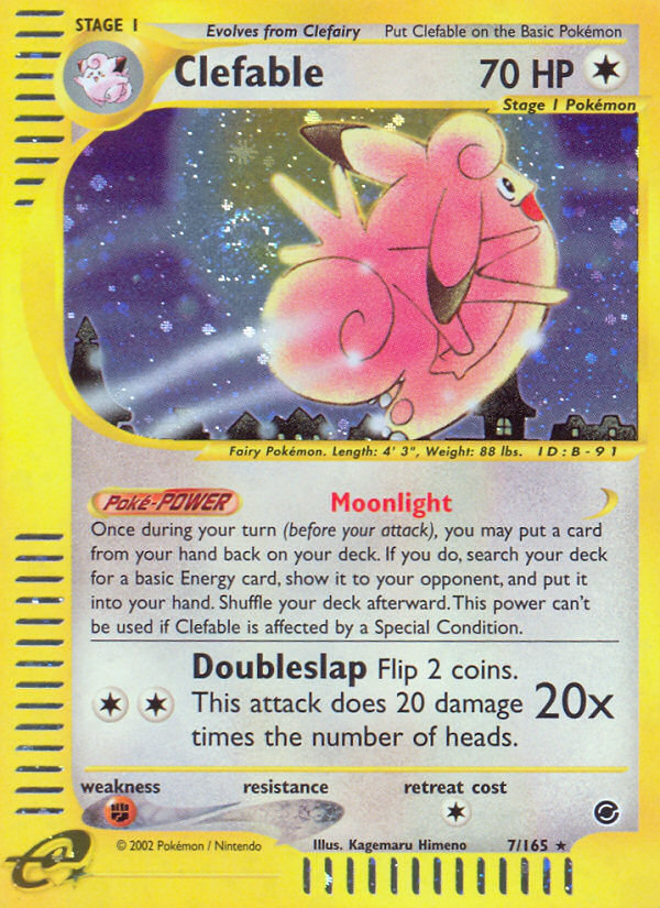Clefable - Expedition Base set|Clefable - Expedition Base set - Reverse Holo