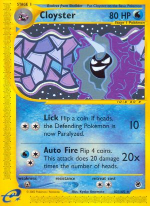 Cloyster - Expedition Base set|Cloyster - Expedition Base set - Reverse Holo