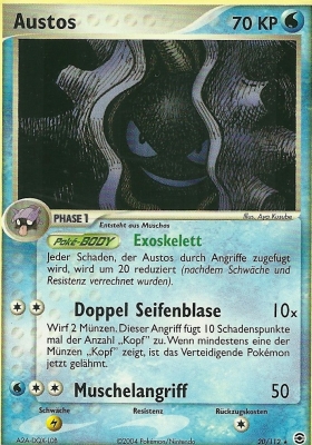 Cloyster - 20 - Feuerrot & Blattgrun