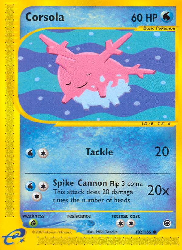 Corsola - Expedition Base set|Corsola - Expedition Base set - Reverse Holo