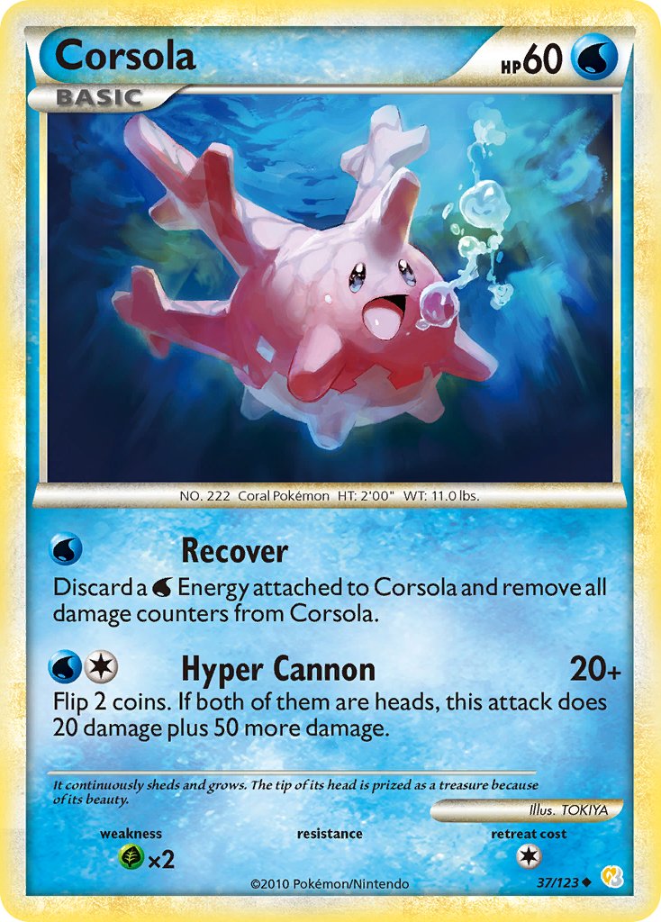 Corsola - 37 - HeartGold & SoulSilver