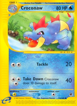 Croconaw - Expedition Base set|Croconaw - Expedition Base set - Reverse Holo