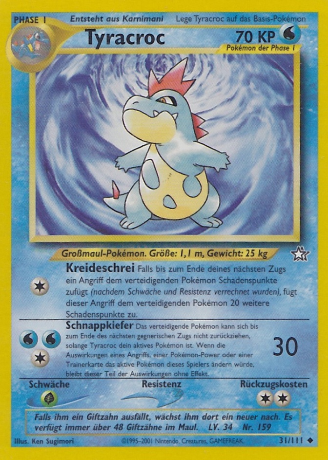 Croconaw - 31 - Neo Genesis