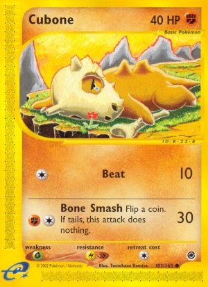 Cubone - Expedition Base set|Cubone - Expedition Base set - Reverse Holo