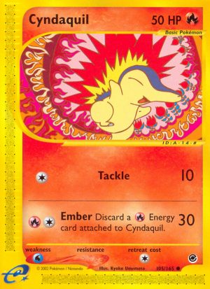 Cyndaquil - Expedition Base set|Cyndaquil - Expedition Base set - Reverse Holo