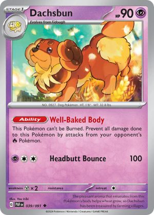 Dachsbun-039-Paldean Fates