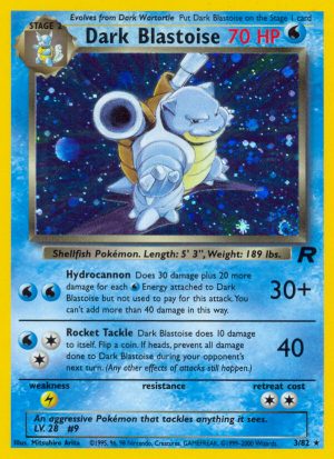 Dark Blastoise Team Rocket unlimited|Dark Blastoise Team Rocket first edition