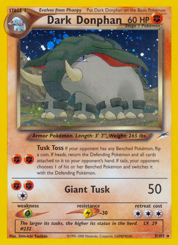 Dark Donphan - Neo Destiny - Unlimited|Dark Donphan - Neo Destiny - First Edition