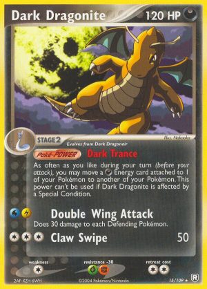 Dark Dragonite - 15 - Team Rocket Returns|Dark Dragonite - 15 - non-holo- Team Rocket Returns