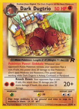 Dark Dugtrio Team Rocket unlimited|Dark Dugtrio Team Rocket first edition